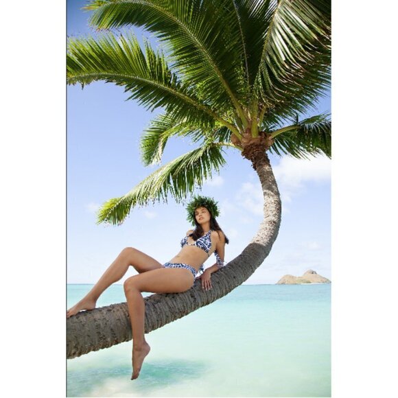 💕MIKOH💕 Waimea Macrame Bikini Wave Coastal Blue - Picture 8 of 16